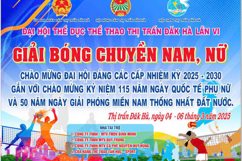 BẾ MẠC GIẢI BÓNG CHUYỀN NỮ TRONG KHUÔN KHỔ ĐẠI HỘI TDTT THỊ TRẤN LẦN THỨ VI NĂM 2025