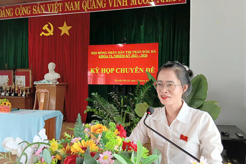 KỲ HỌP CHUYÊN ĐỀ HĐND THỊ TRẤN ĐĂK HÀ