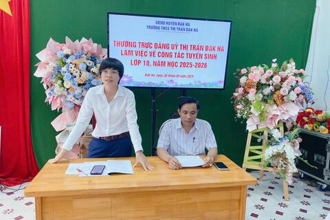 CÔNG TÁC THI TUYỂN SINH VÀO LỚP 10 NĂM HỌC 2025 - 2026