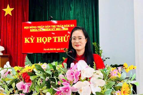 KỲ HỌP THỨ 9 HĐND THỊ TRẤN ĐĂK HÀ KHOÁ VI, NHIỆM KỲ 2021 - 2016